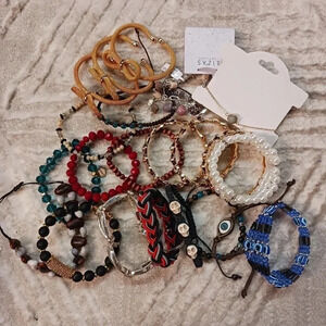 NEW 24 ASSORTED BRACELETS